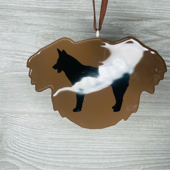 Stained glass sun catcher Shiba Inu dog coaster decoration orniment art handmade - Picture 2 of 4